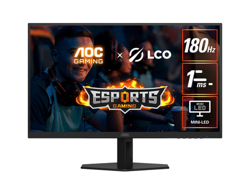 AOC 27 QHD 180Hz MiniLED Gaming Monitor - 1ms, HDR 1000 Display AOC
