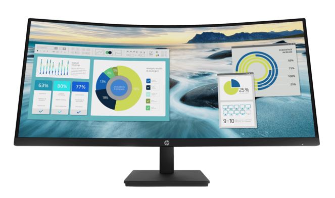 HP P34hc G4 34 Curved WQHD USB-C Monitor (Height Adjust) HP