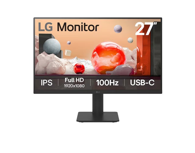 LG 27 Full HD IPS Monitor | 100Hz, USB-C PD & Adjustable Stand