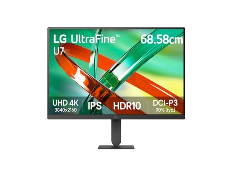 LG 27' UHD 4K IPS Monitor, 3840x2160, 3-side Virtually Borderless, DCI-P3 90%, HDR10, LG Switch 27U710B-B.AAU 