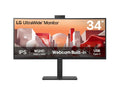 LG 34 UltraWide QHD Curved IPS Monitor with Webcam & USB-C LG