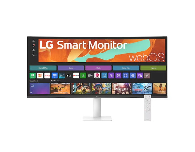 LG 34 Curved WQHD Smart Monitor with webOS & AirPlay 2 LG