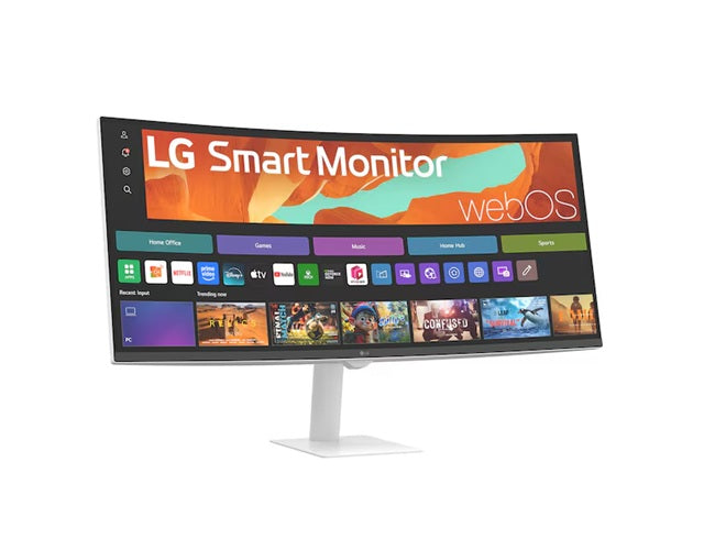 LG 34 Curved WQHD Smart Monitor with webOS & AirPlay 2 LG