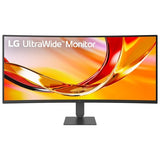 LG 34' UltraWide™ WQHD Curved 144Hz Monitor, 3440x1440, 1800R Curved, sRGB 99%, HDR10, 2xHDMI, DP 1.4, AMD Fre