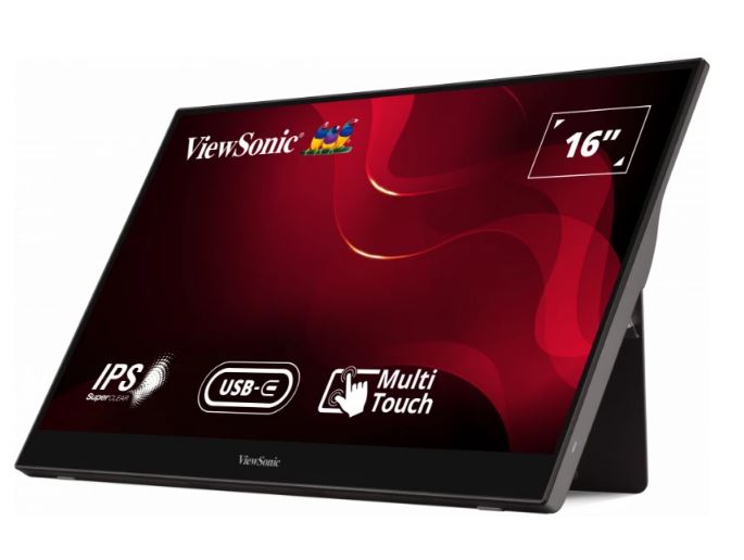 ViewSonic TD1655 16 Portable Touch Monitor with USB-C ViewSonic