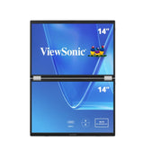 ViewSonic 14' Dual Screen WUXGA Portable Monitor with USB-C and Protective Sleeve | VG1457