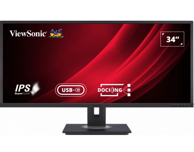 ViewSonic VG3456 34 UWQHD USB-C Docking Monitor for Productivity ViewSonic