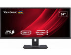 ViewSonic VG3456 34 UWQHD USB-C Docking Monitor for Productivity ViewSonic