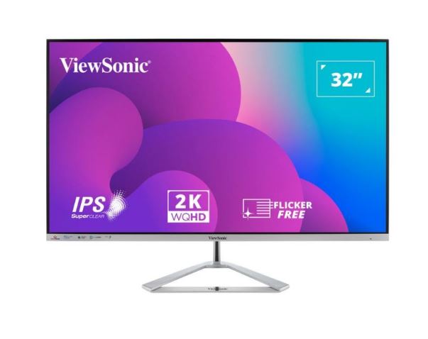 ViewSonic VX3276-2K-mhd 32 QHD IPS Frameless Home & Office Monitor ViewSonic