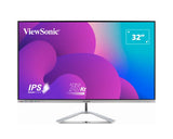 ViewSonic 32' Office Professional Stylish Elegant & Ultra Thin bezel, SuperClear IPS 4ms, FHD,HDMI,DP,VGA,Spea