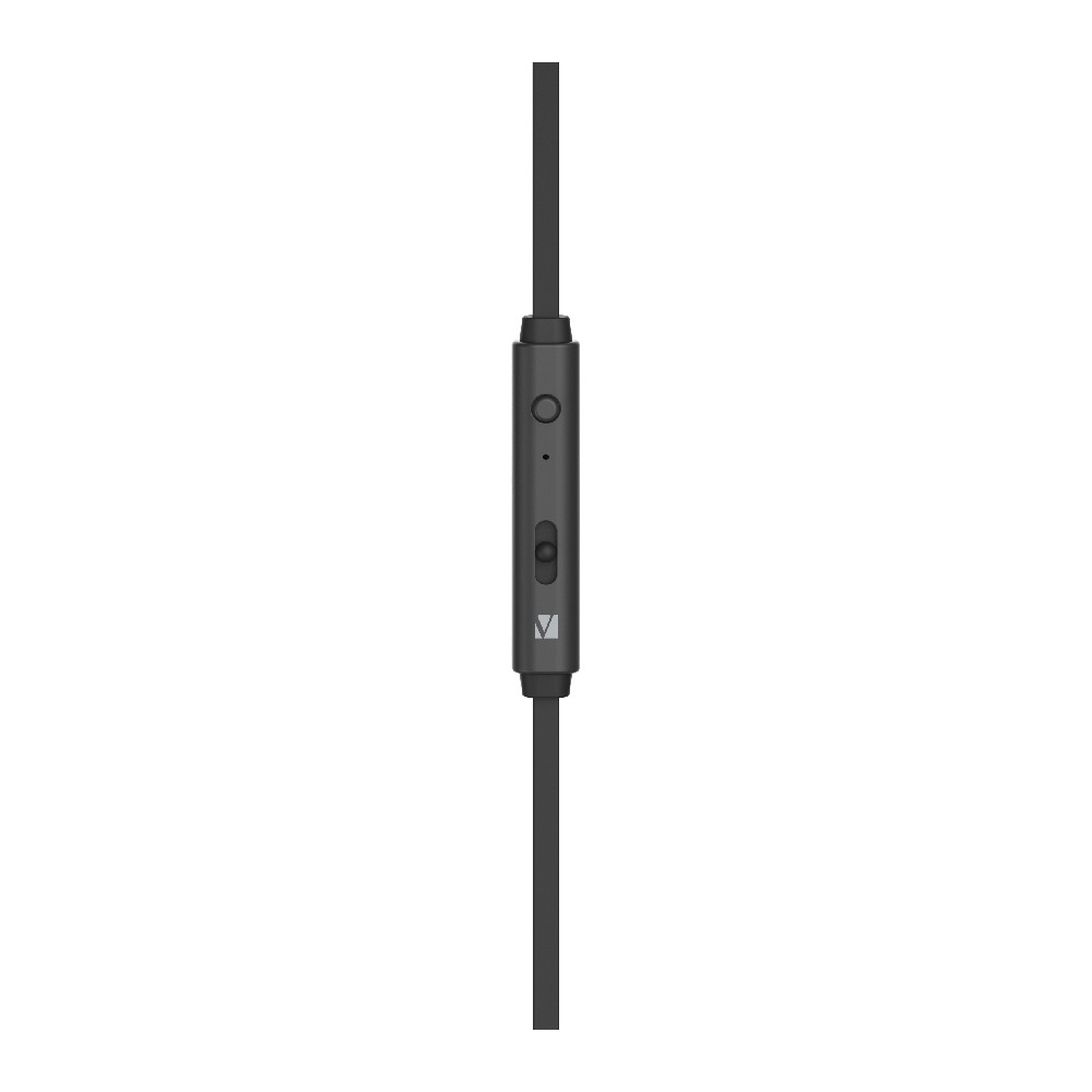 Verbatim In-Ear Earphones: Mic, Volume Control, Space Grey Verbatim