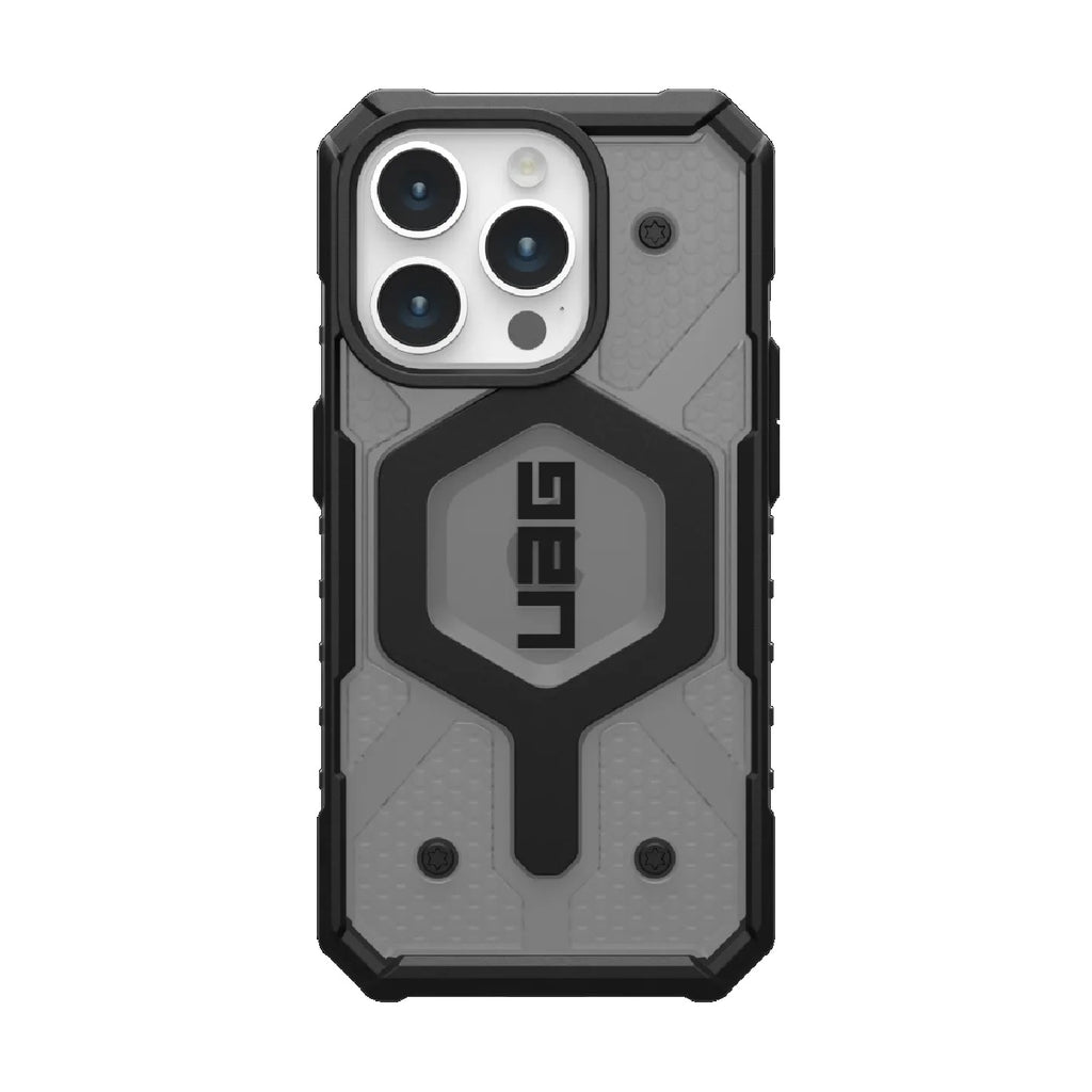 UAG Pathfinder MagSafe iPhone 15 Pro Rugged Case - Ash | 18ft Drop Protection 