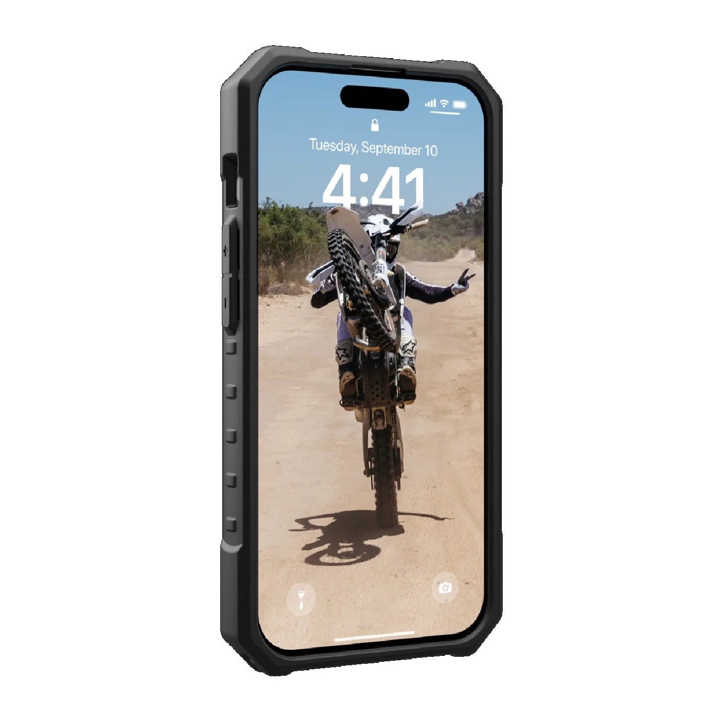 UAG Pathfinder MagSafe iPhone 15 Pro Rugged Case - Ash | 18ft Drop Protection 