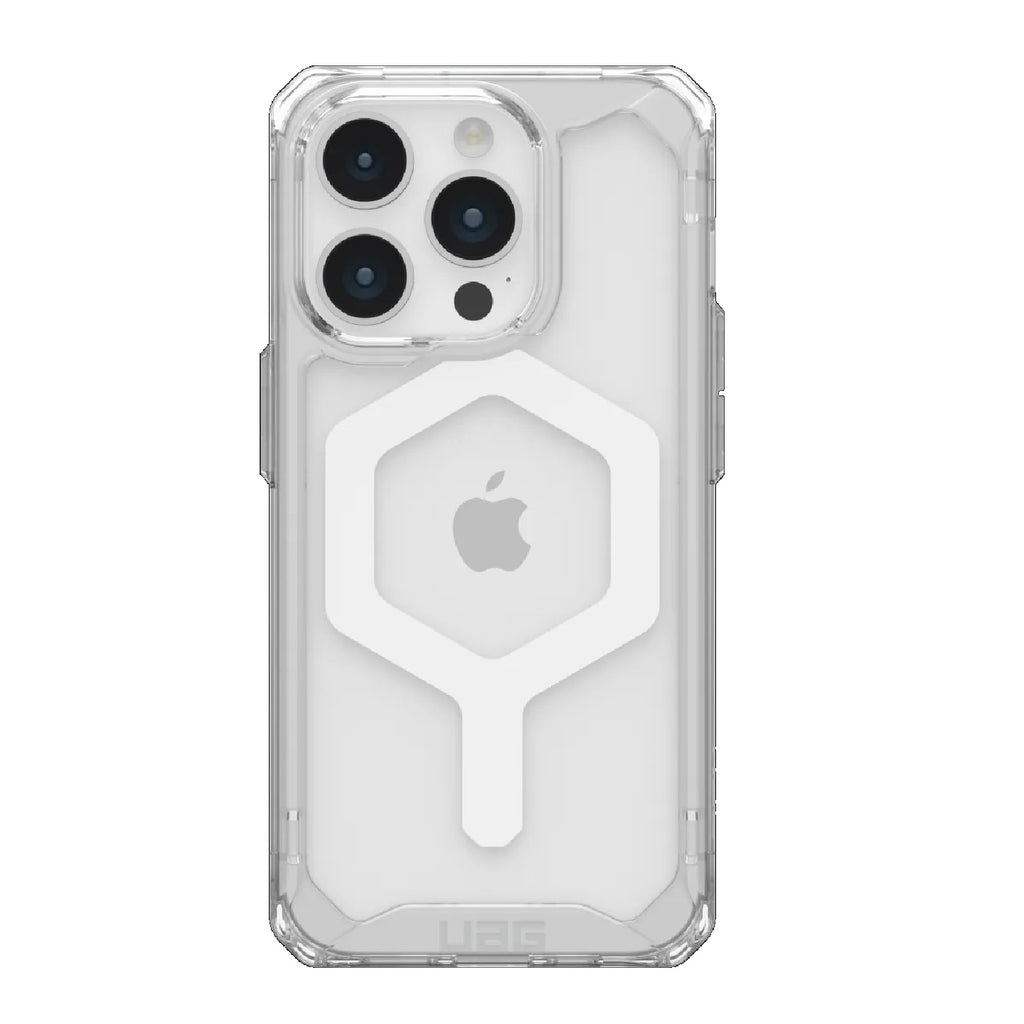 UAG Plyo MagSafe iPhone 15 Pro Rugged Case | Ice/White | 16ft Drop Protect 