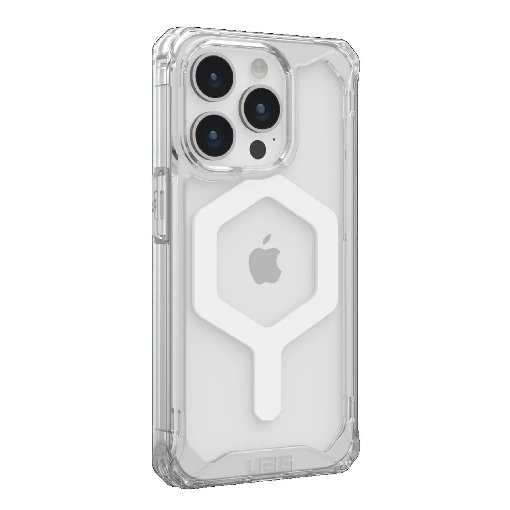 UAG Plyo MagSafe iPhone 15 Pro Rugged Case | Ice/White | 16ft Drop Protect 