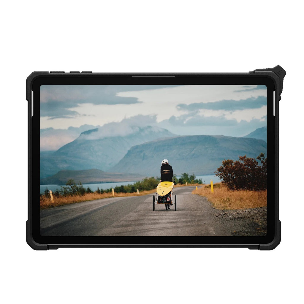 UAG Plasma Surface Pro (12 1st Gen) Rugged Case with Strap - Ice/Black 