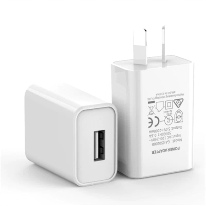 White 10W USB-A Fast Wall Charger with Smart Charging & 5-Year Warranty