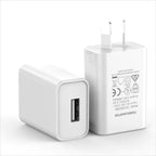 White 10W USB-A Fast Wall Charger with Smart Charging & 5-Year Warranty