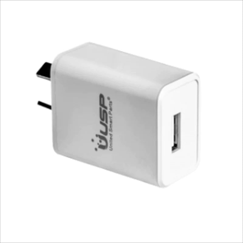 White 10W USB-A Fast Wall Charger with Smart Charging & 5-Year Warranty