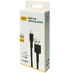 USP BoostUp 20CM Black Lightning Cable - Fast Charge Apple Devices 