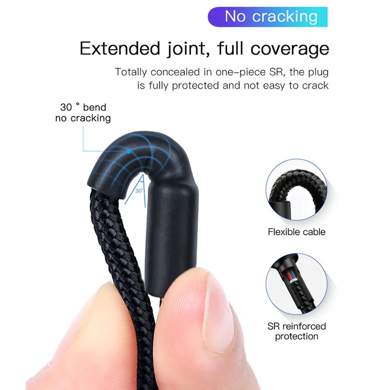 USP BoostUp Braided USB-C to USB-C Fast Charge Cable 1M Black