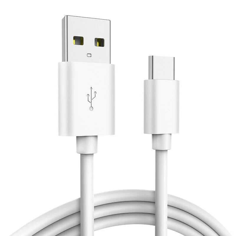 Durable White USB-C to USB-A Fast Charge Cable (2M) - 5 Yr Warranty