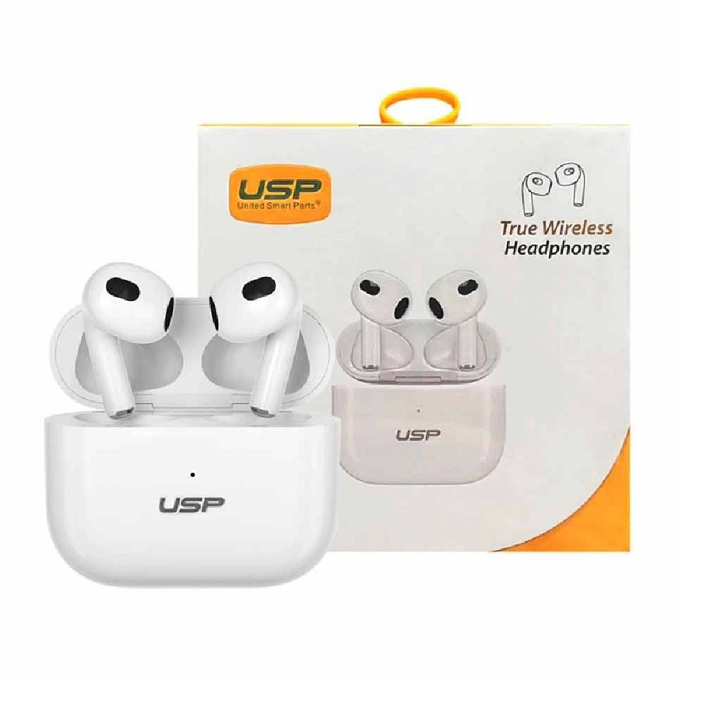 USP True Wireless Earbuds White BT241 - Smart Touch & Noise Isolation