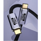 BoostUp Braided USB-C to USB-C Cable | 100W Fast Charge, 20Gbps, 8K Video 