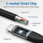 BoostUp Braided USB-C to USB-C Cable | 100W Fast Charge, 20Gbps, 8K Video 