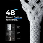 Durable Braided USB-C to USB-C Cable 1M - 60W Fast Charge 