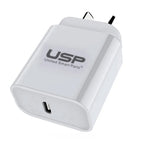 20W USB-C PD Fast Wall Charger - White | Quick & Safe Charging 
