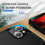 Rugged iPhone 16 Pro Max MagSafe Case Black - Armor & Drop Protection 