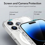iPhone 16 Pro Clear Rock MagSafe Shockproof Case - Crystal Clear & Slim
