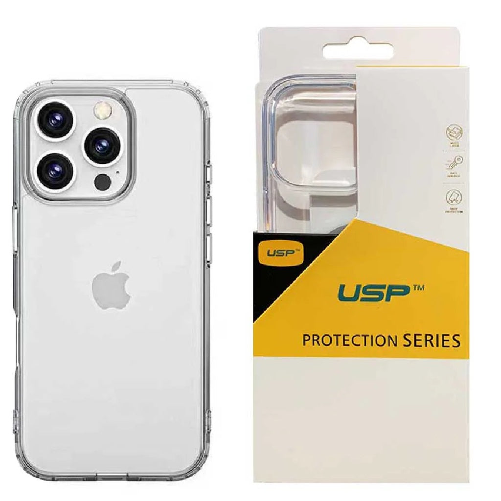 iPhone 16 Pro Max Clear Shockproof Case - Slim, Durable, 5-Year Warranty 