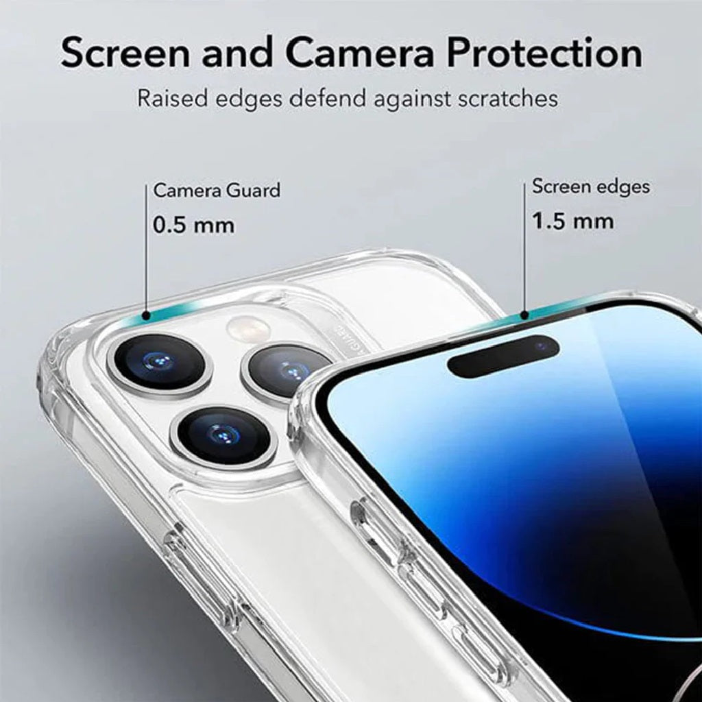 iPhone 16 Pro Max Clear Shockproof Case - Slim, Durable, 5-Year Warranty 