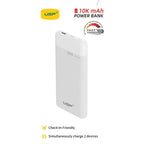 USP 10K mAh White Power Bank | 20W Fast Charge USB-C Portable Charger 