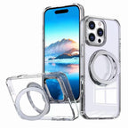 iPhone 17 Pro Clear MagSafe Case with Ring Stand | Shockproof & Warranty 