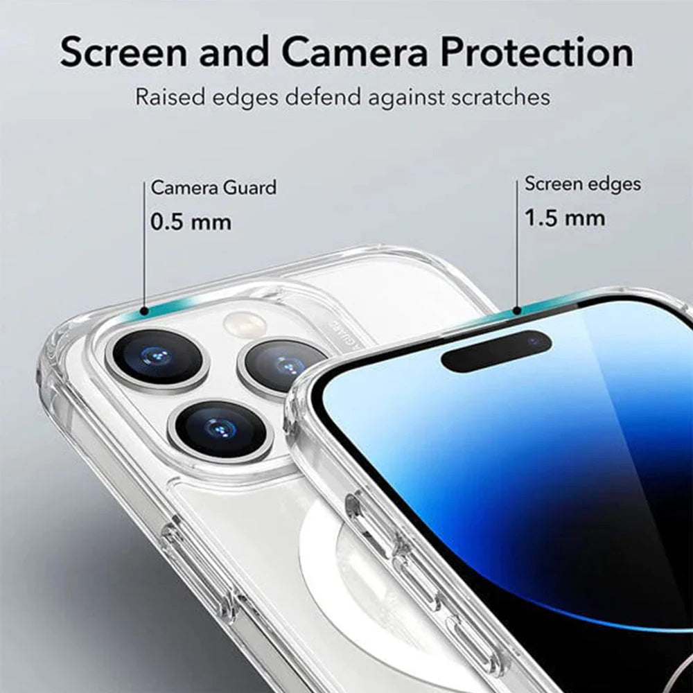 iPhone 17 Pro Clear MagSafe Shockproof Case - Thin & Light Protection 