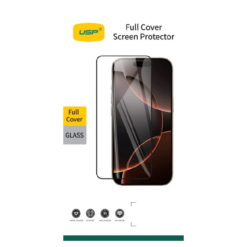 iPhone 17 Pro/17/16 Pro (6.3) Tempered Glass Screen Protector - Clear & Full Coverage 