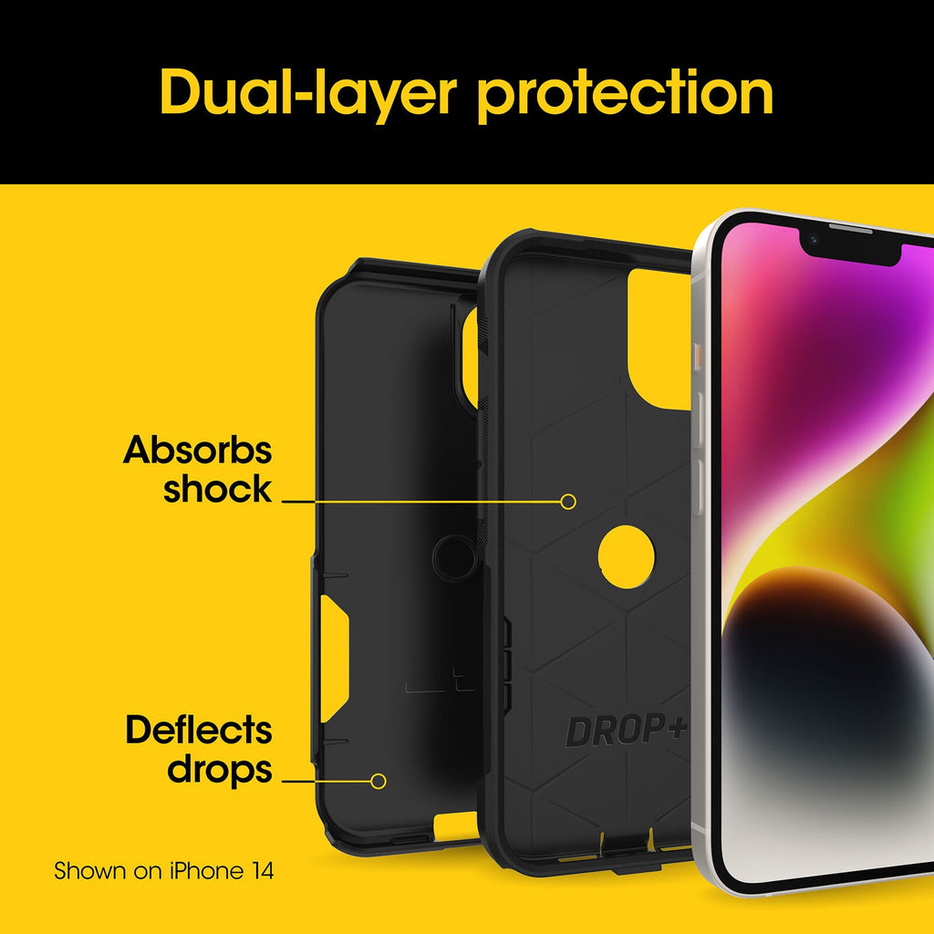 OtterBox Commuter Black Protective Case for iPhone 16e, 15, 14, 13 (6.1) Otterbox