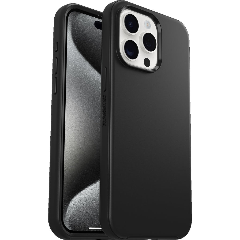 OtterBox Symmetry Case for iPhone 15 Pro Max - Black, Slim & Protective Otterbox