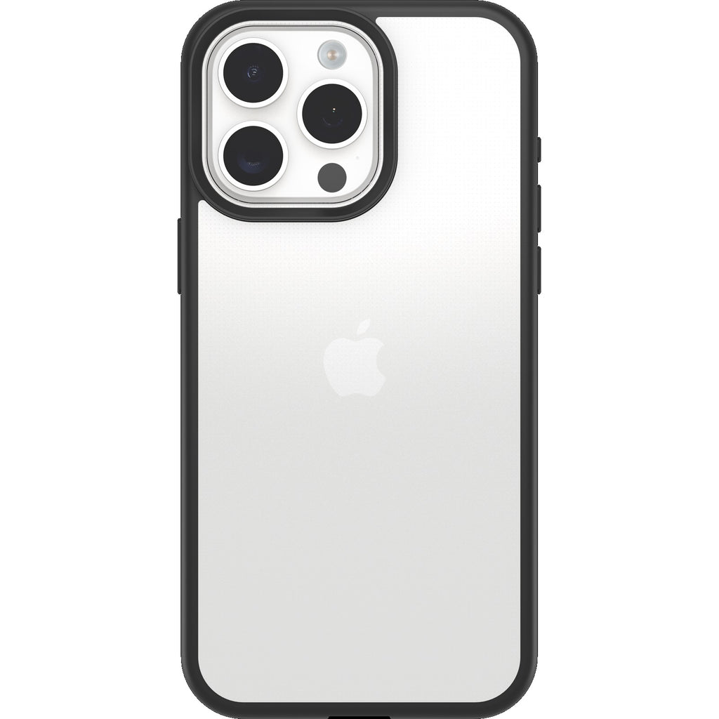 OtterBox React iPhone 15 Pro Max Case - Clear/Black (Antimicrobial) Otterbox