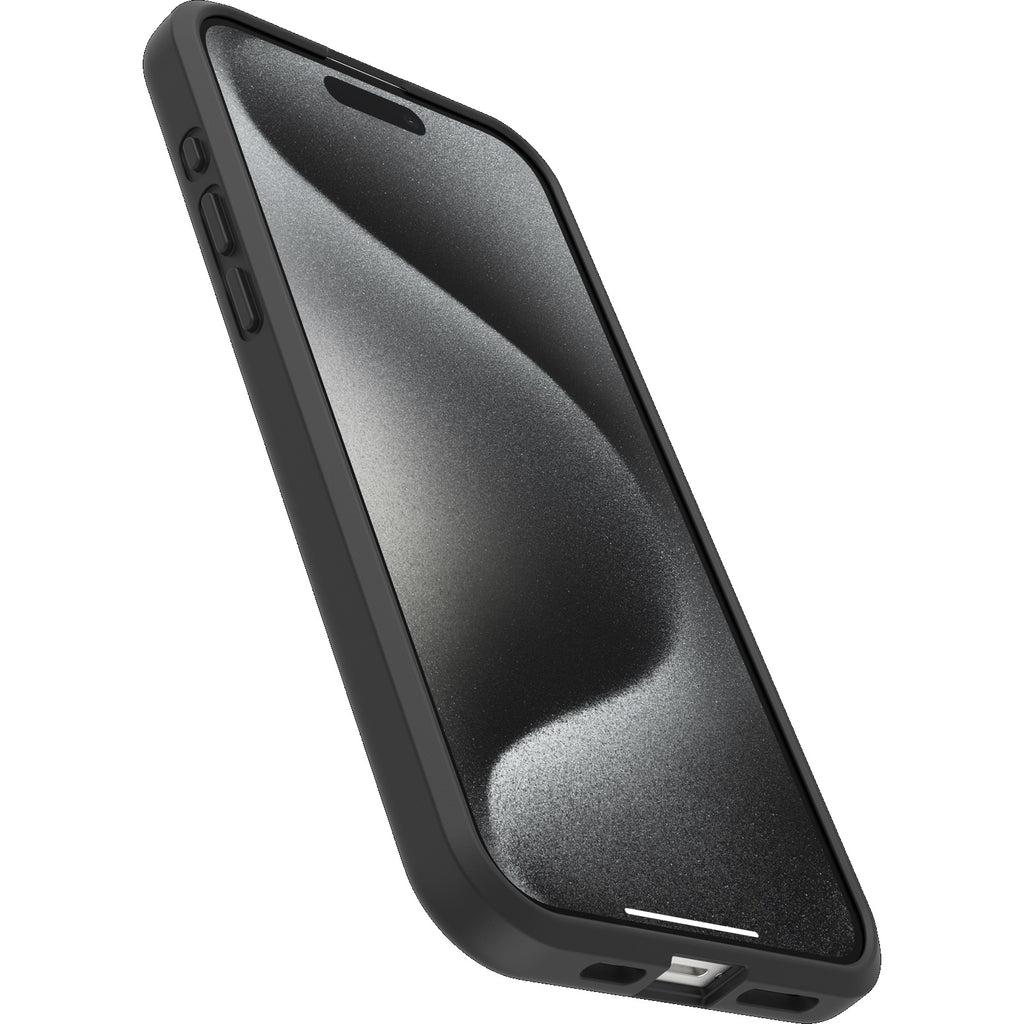 OtterBox React iPhone 15 Pro Max Case - Clear/Black (Antimicrobial) Otterbox