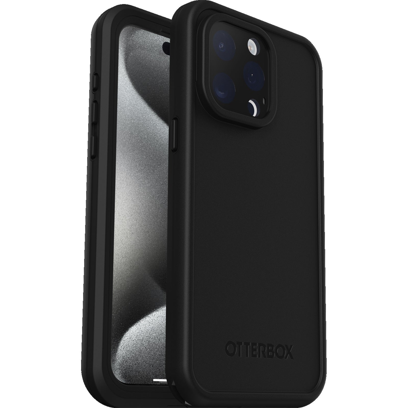 OtterBox Fre MagSafe iPhone 15 Pro Max Waterproof Case - Black Otterbox