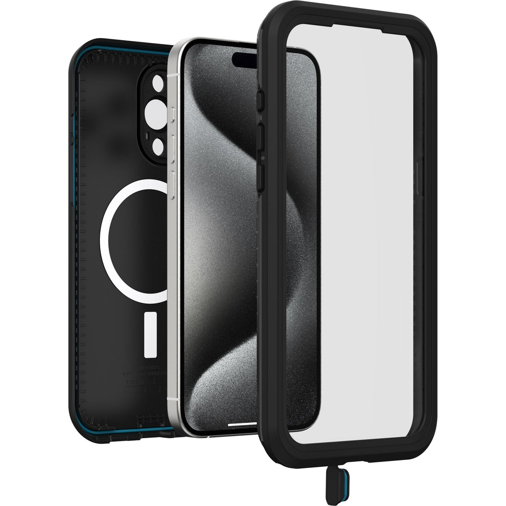 OtterBox Fre MagSafe iPhone 15 Pro Max Waterproof Case - Black Otterbox