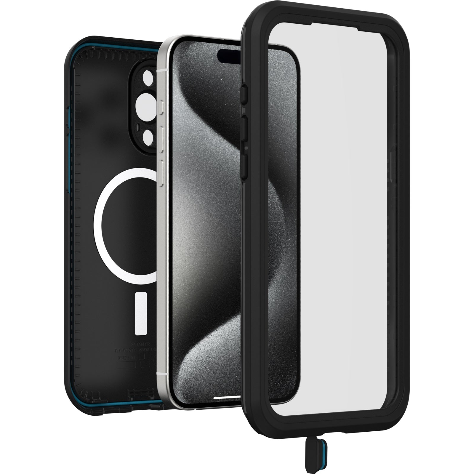 OtterBox Fre MagSafe iPhone 15 Pro Max Waterproof Case - Black Otterbox