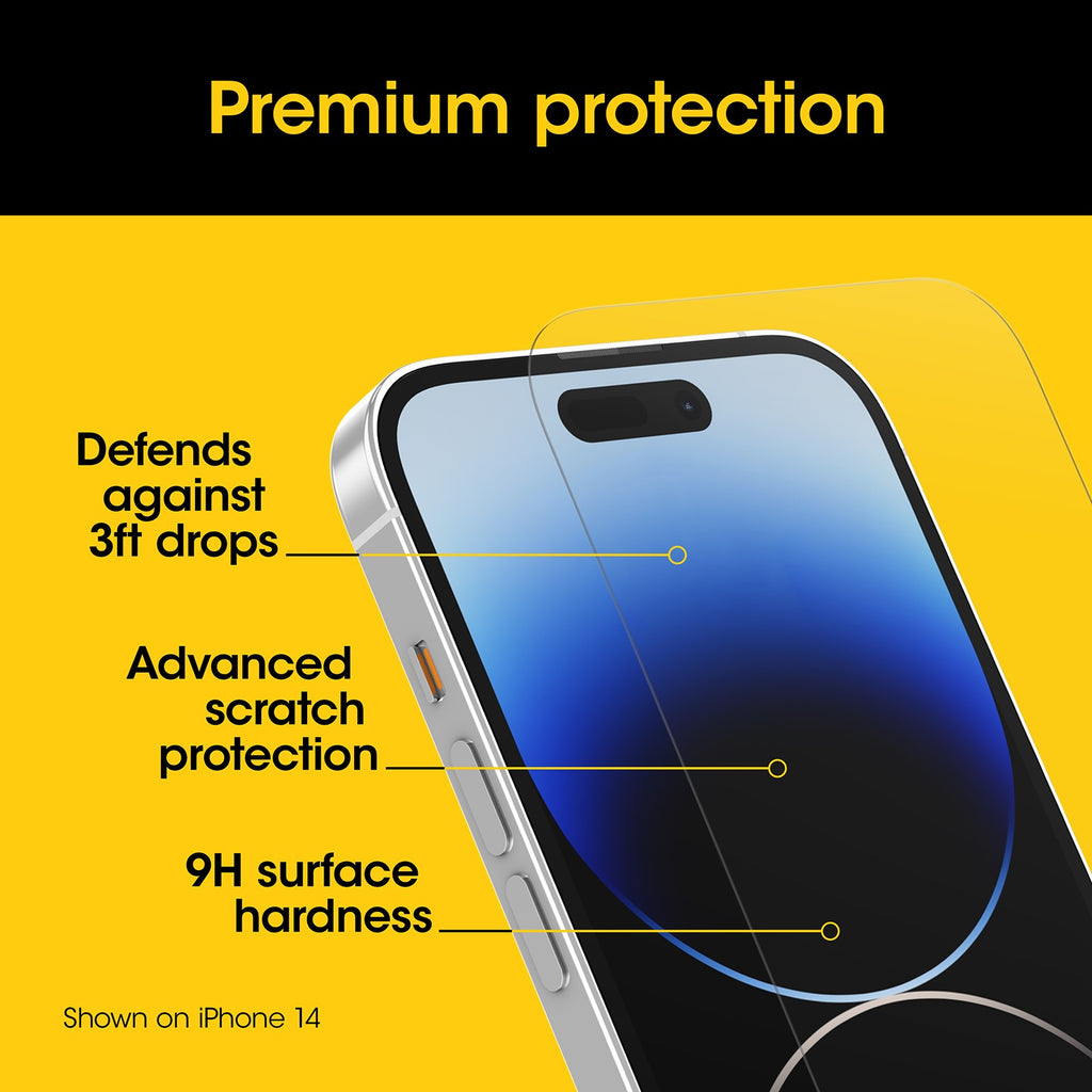 OtterBox iPhone 15 Pro Max Anti-Blue Light Antimicrobial Screen Protector Otterbox