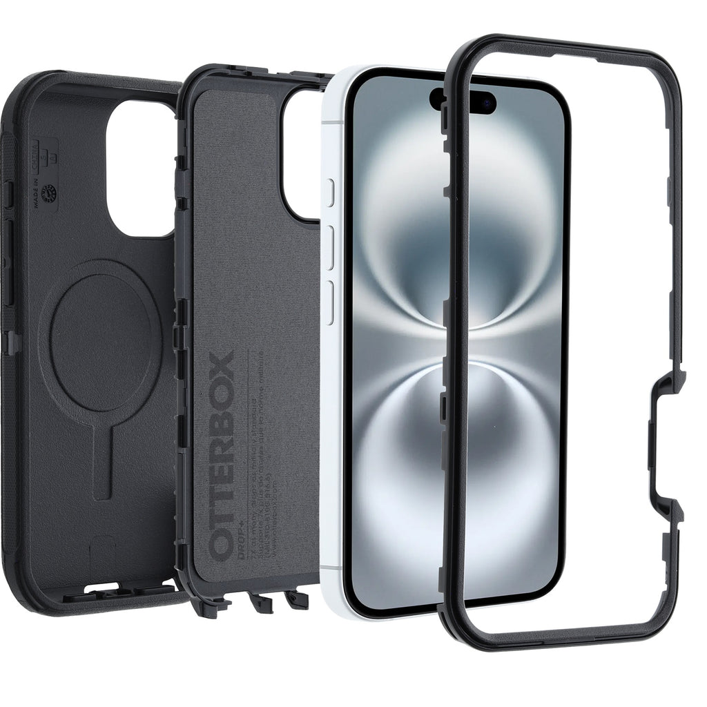 OtterBox Defender MagSafe Case for iPhone 16 Plus (6.7) - Black, Rugged Protection Otterbox