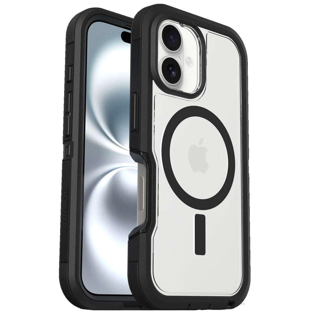 OtterBox Defender XT MagSafe iPhone 16 Case - Clear/Black Otterbox