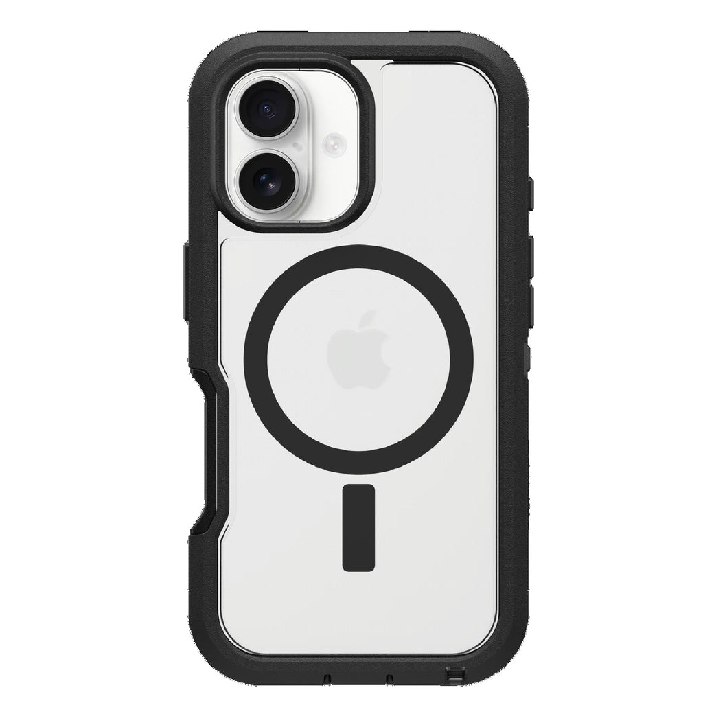 OtterBox Defender XT MagSafe iPhone 16 Case - Clear/Black Otterbox